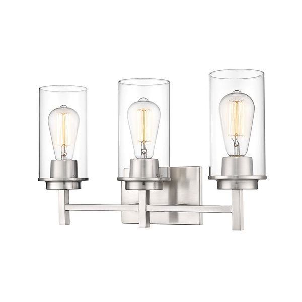 Millennium Lighting Janna 3-light Nickel Modern/contemporary Vanity Light