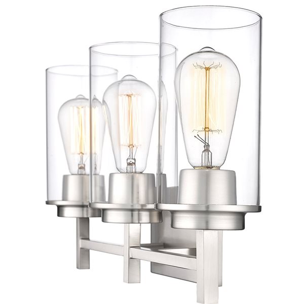 Millennium Lighting Janna 3-light Nickel Modern/contemporary Vanity Light