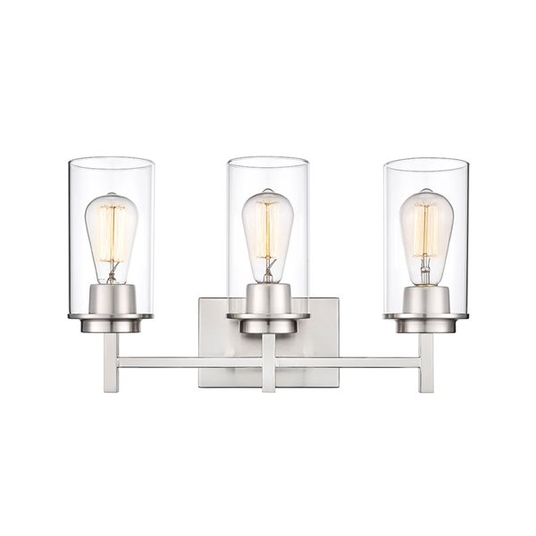 Millennium Lighting Janna 3-light Nickel Modern/contemporary Vanity Light