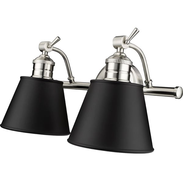 Millennium Lighting Layne 2-light Nickel Transitional Vanity Light