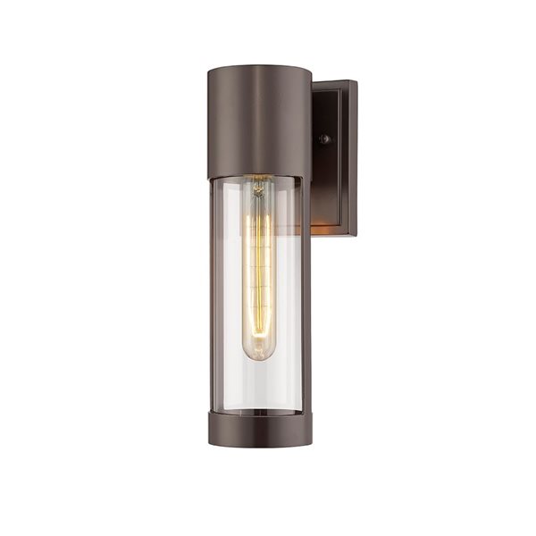 Millennium Lighting Hester 12.5-in H Powder Coat Bronze Hardwired Medium Base (E-26) Outdoor Wall Light