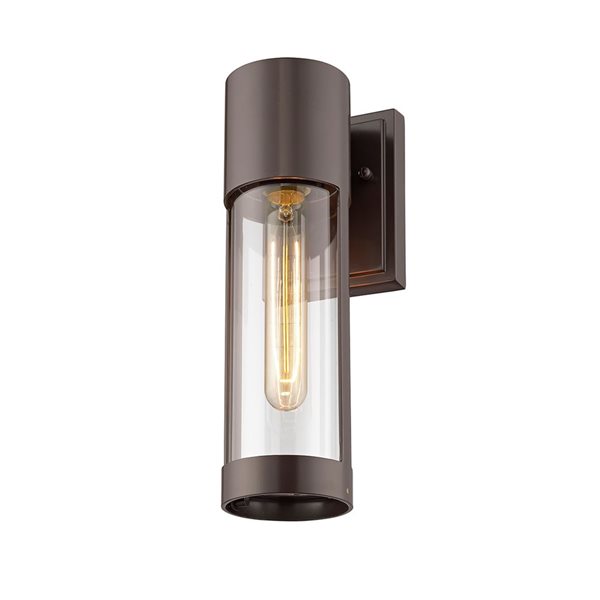 Millennium Lighting Hester 12.5-in H Powder Coat Bronze Hardwired Medium Base (E-26) Outdoor Wall Light