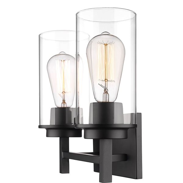 Millennium Lighting Janna 2-light Black Modern/contemporary Vanity Light