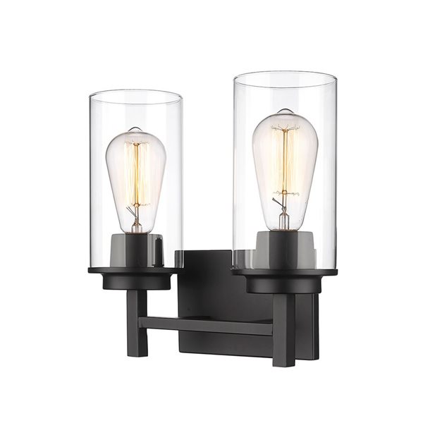 Millennium Lighting Janna 2-light Black Modern/contemporary Vanity Light