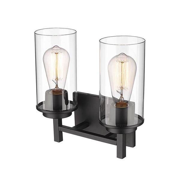 Millennium Lighting Janna 2-light Black Modern/contemporary Vanity Light