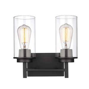 Millennium Lighting Janna 2-light Black Modern/contemporary Vanity Light