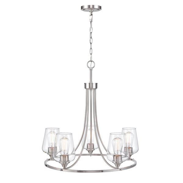 Millennium Lighting Ashford 5-Light Brushed Nickel Transitional Chandelier