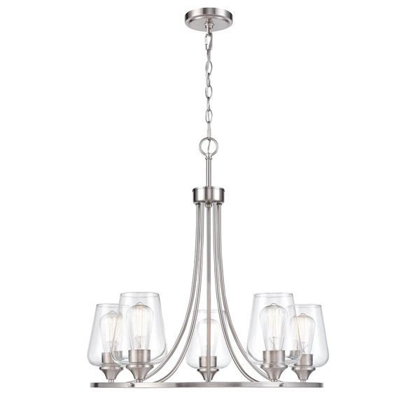 Millennium Lighting Ashford 5-Light Brushed Nickel Transitional Chandelier