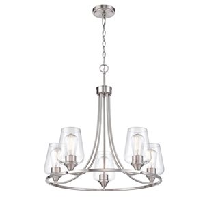 Millennium Lighting Ashford 5-Light Brushed Nickel Transitional Chandelier