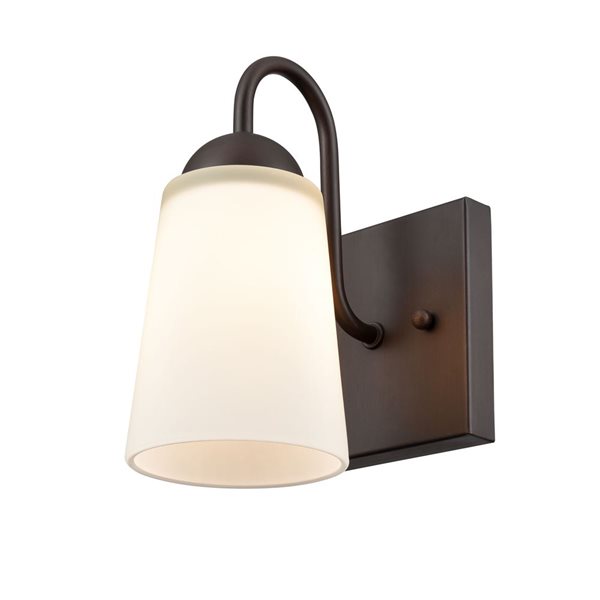 Millennium Lighting Ivey Lake 4.75-In W 1-Light Rubbed Bronze Transitional Wall Sconce