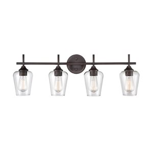 Millennium Lighting Ashford 4-Light Bronze Transitional Vanity Light Bar