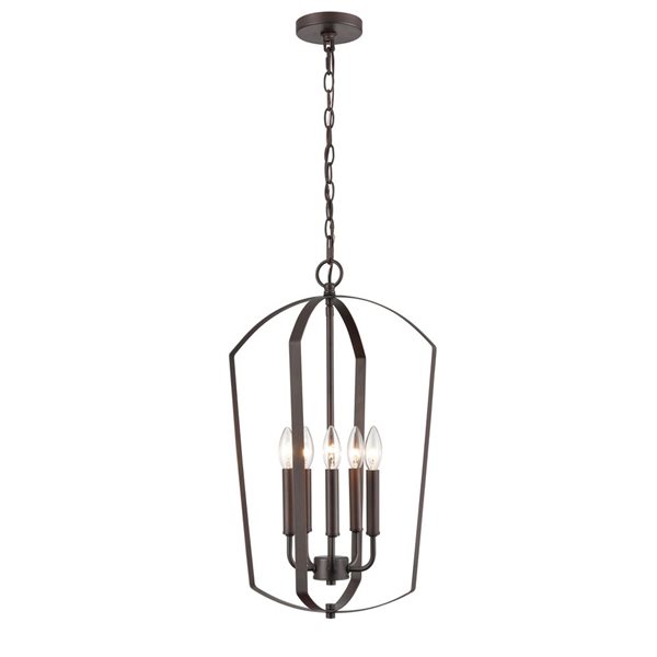 Millennium Lighting Ivey Lake Rubbed Bronze Transitional Etched Glass   332017867 MainImage 001 L 