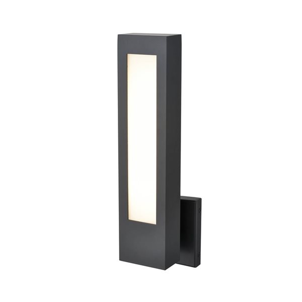 Millennium Lighting 15.79-In H Powder Coated Black Hardwired Dark Sky LED Outdoor Wall Light