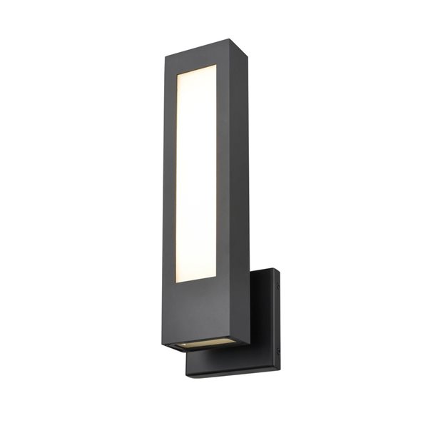 Millennium Lighting 15.79-In H Powder Coated Black Hardwired Dark Sky LED Outdoor Wall Light