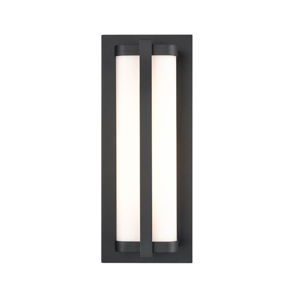 Millennium Lighting 15.75-In H Powder Coated Black Hardwired Led Outdoor Wall Light