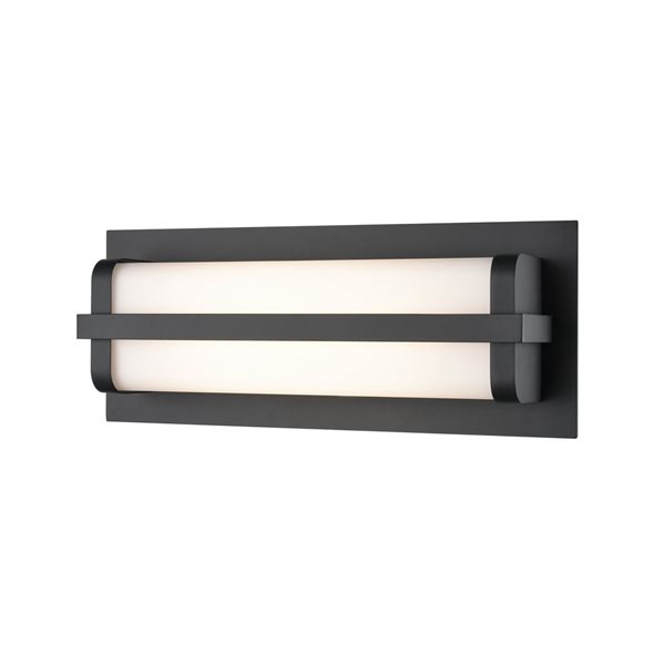 Millennium Lighting 15.75-In H Powder Coated Black Hardwired Led Outdoor Wall Light