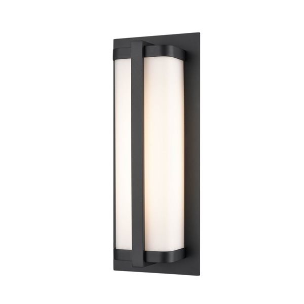 Millennium Lighting 15.75-In H Powder Coated Black Hardwired Led Outdoor Wall Light