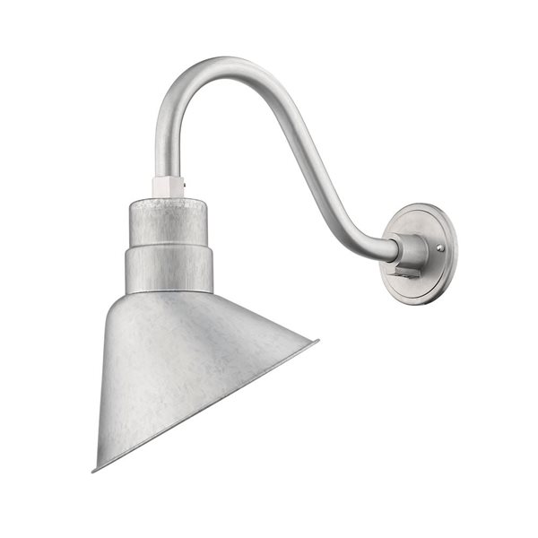 Millennium Lighting R Series 10-in W 1-Light Galvanized Rustic Wall Sconce