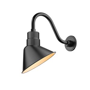 Millennium Lighting R Series 10-in W 1-Light Satin Black Rustic Wall Sconce