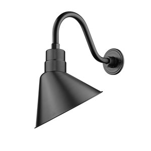 Millennium Lighting R Series 12-in W 1-Light Satin Black Rustic Wall Sconce