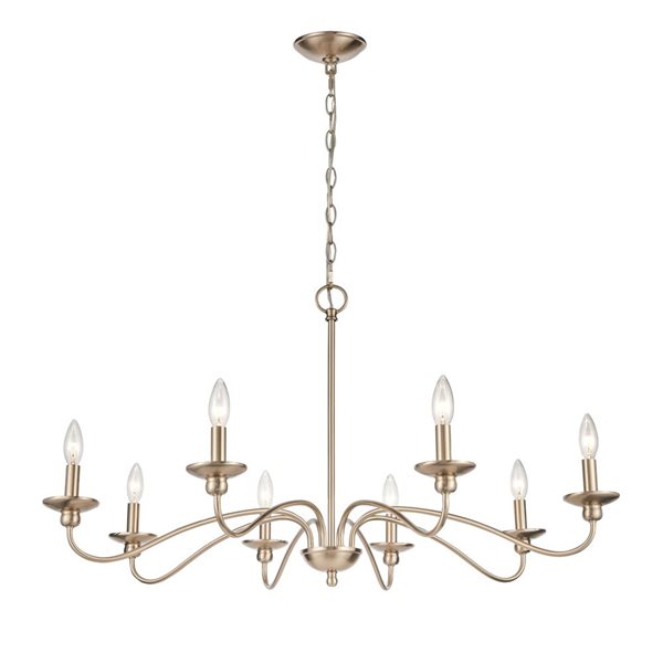 Millennium Lighting Delvona 8-light Modern Gold Contemporary Chandelier