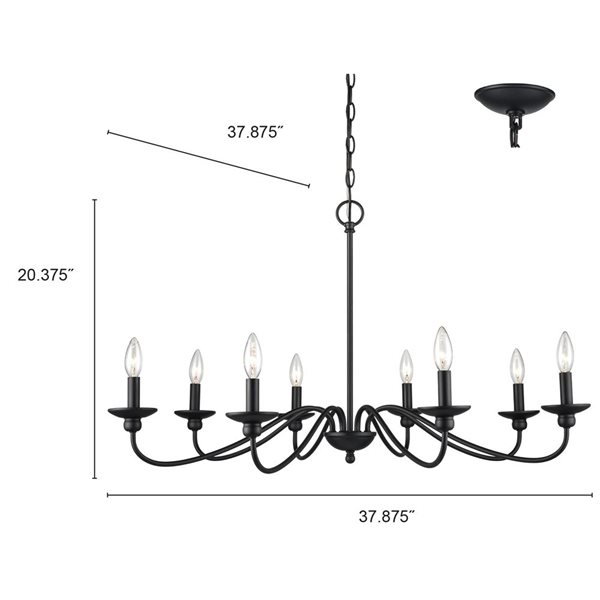 Millennium Lighting Delvona 8-light Modern Gold Contemporary Chandelier