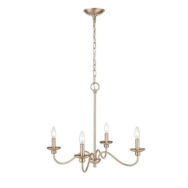 Millennium Lighting Delvona 4-light Modern Gold Contemporary Chandelier