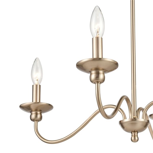 Millennium Lighting Delvona 4-light Modern Gold Contemporary Chandelier