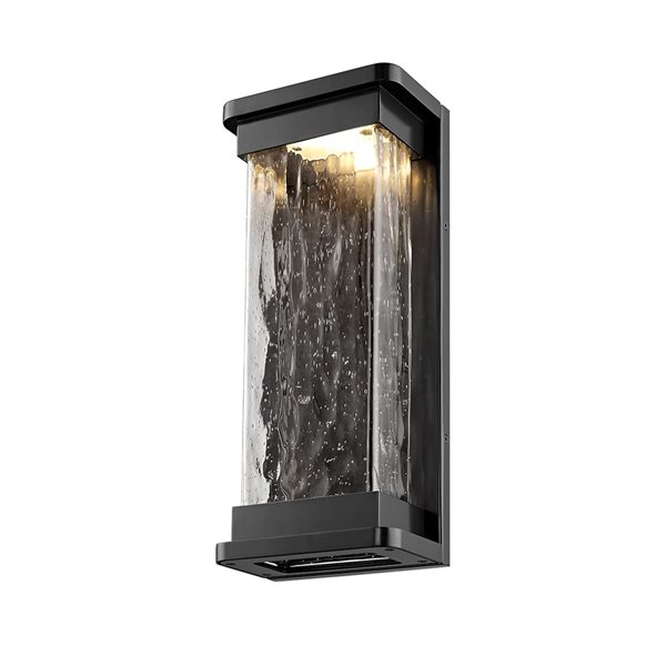 Millennium Lighting Ederle 15.94-in H Powder Coat Black Hardwired Medium Base (e-26) Outdoor Wall Light