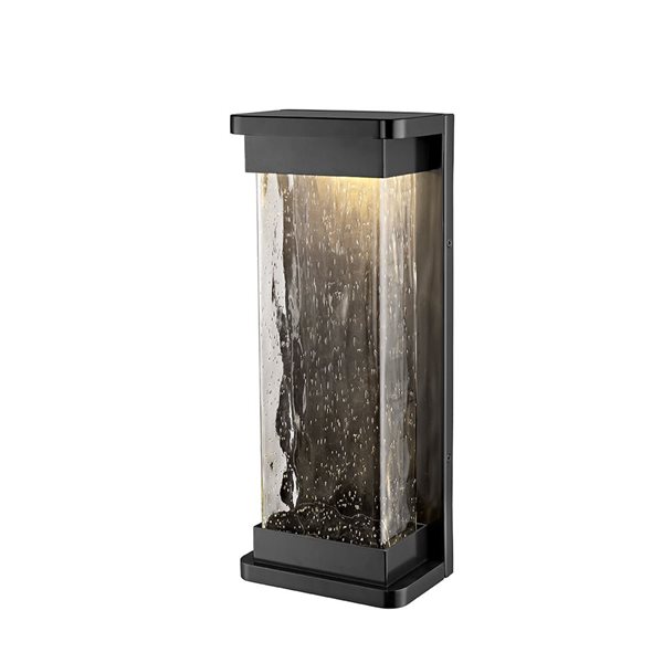 Millennium Lighting Ederle 15.94-in H Powder Coat Black Hardwired Medium Base (e-26) Outdoor Wall Light