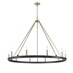 Millennium Lighting Carruth 10-light Matte Black Glam Chandelier