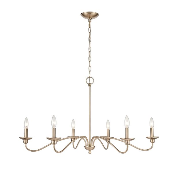 Millennium Lighting Delvona 6-light Modern Gold Contemporary Chandelier