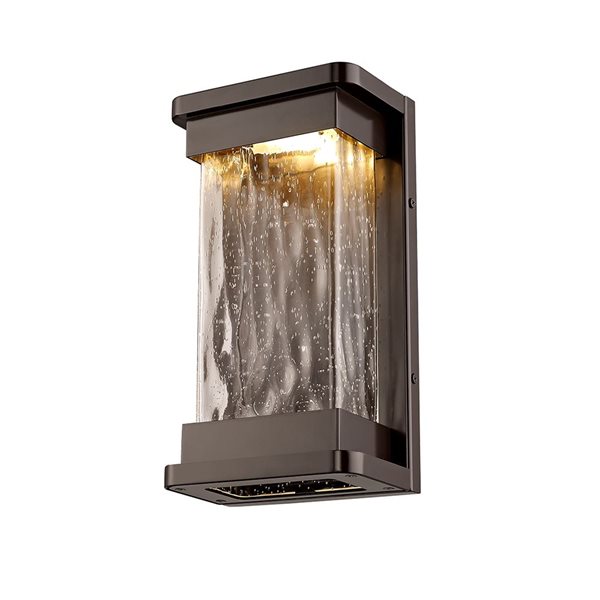 Millennium Lighting Ederle 12.01-in H Powder Coat Bronze Hardwired Medium Base (e-26) Outdoor Wall Light