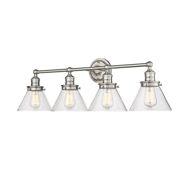 Millennium Lighting Eyden 4-Light Nickel Transitional Vanity Light