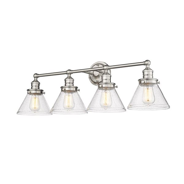 Millennium Lighting Eyden 4-Light Nickel Transitional Vanity Light