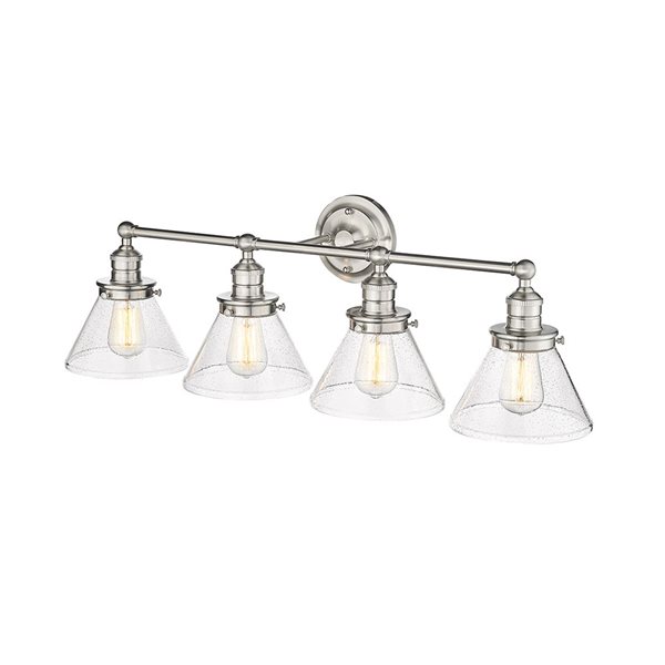 Millennium Lighting Eyden 4-Light Nickel Transitional Vanity Light