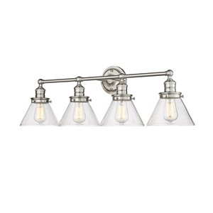 Millennium Lighting Eyden 4-Light Nickel Transitional Vanity Light