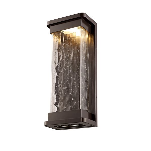 Millennium Lighting Ederle 15.94-in H Powder Coat Bronze Hardwired Medium Base (e-26) Outdoor Wall Light