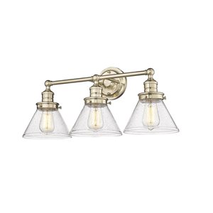 Millennium Lighting Eyden 3-Light Gold Transitional Vanity Light