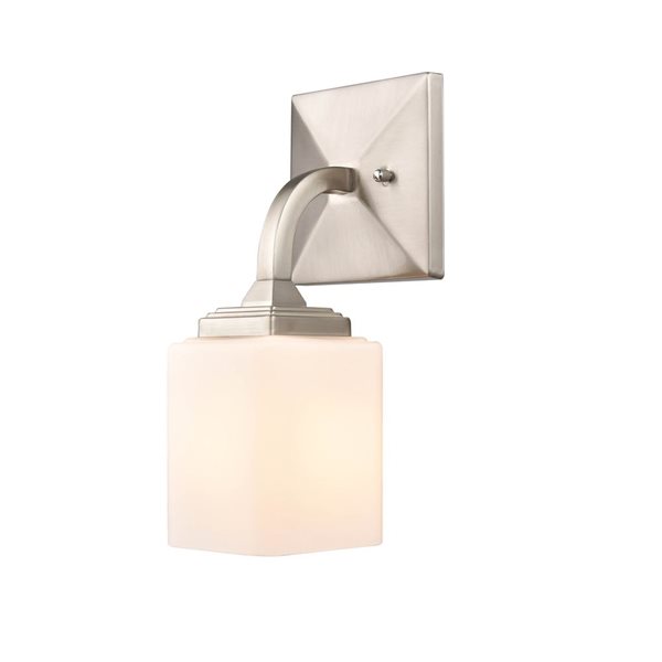 Millennium Lighting Eddison 7.12-in W 1-Light Brushed Nickel Modern/contemporary Wall Sconce