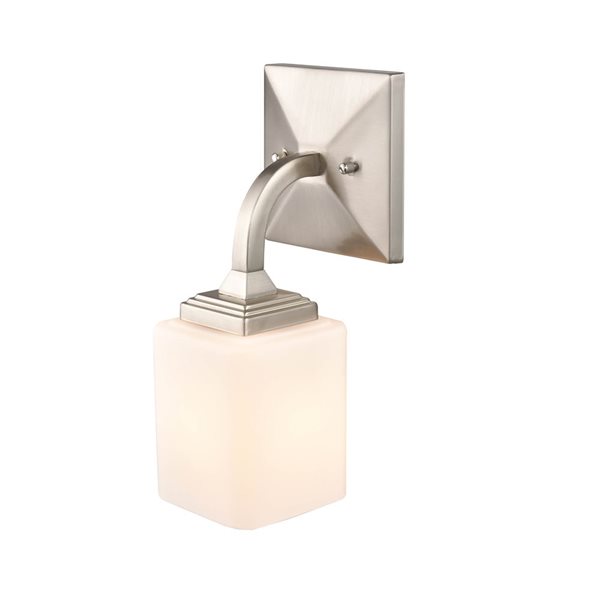 Millennium Lighting Eddison 7.12-in W 1-Light Brushed Nickel Modern/contemporary Wall Sconce