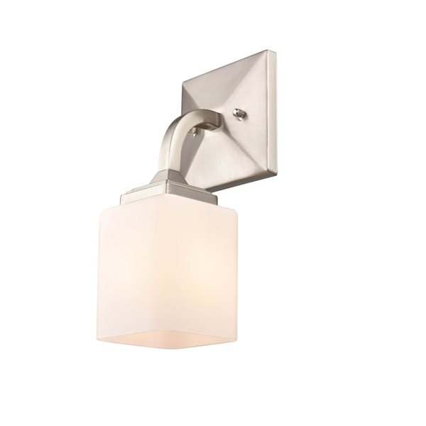 Millennium Lighting Eddison 7.12-in W 1-Light Brushed Nickel Modern/contemporary Wall Sconce