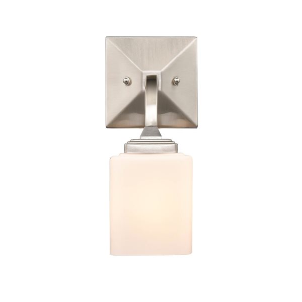 Millennium Lighting Eddison 7.12-in W 1-Light Brushed Nickel Modern/contemporary Wall Sconce