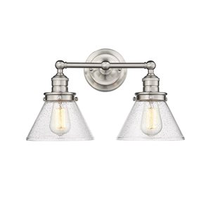 Millennium Lighting Eyden 2-Light Nickel Transitional Vanity Light