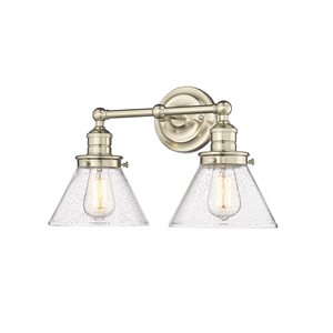 Millennium Lighting Eyden 2-Light Gold Transitional Vanity Light