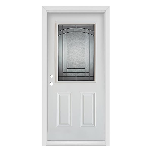 Dusco Chatham 32 x 80-In Steel Right-Hand Entry Door