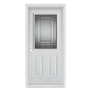 Dusco Chatham 32 x 80-In Steel Right-Hand Entry Door