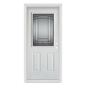 Dusco Chatham 32 x 80-In Steel Left-Hand Entry Door