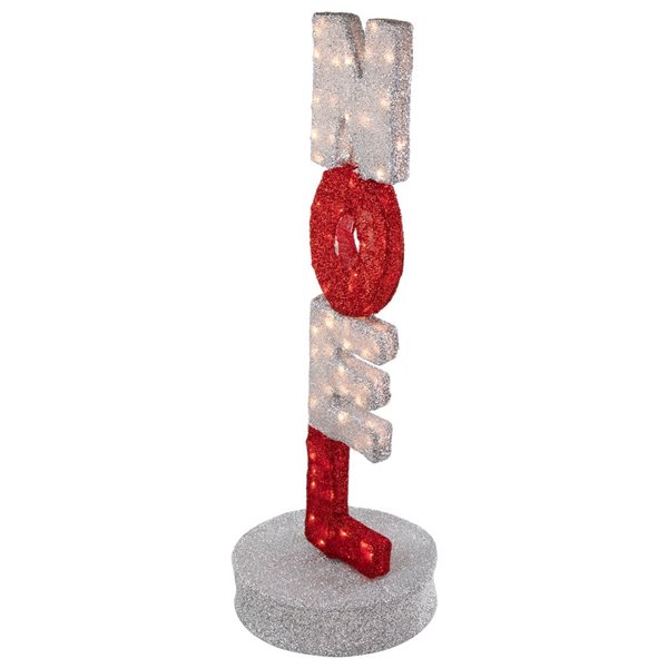 Northlight 39-in Freestanding Noel Sign with Clear Incandescent Light