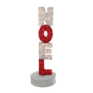 Northlight 39-in Freestanding Noel Sign with Clear Incandescent Light
